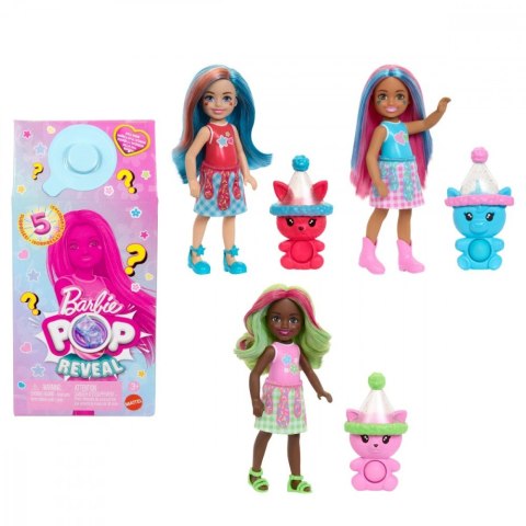 Lalka Barbie Pop Reveal Chelsea Zmiana koloru Niespodzianka Lalka Barbie Pop Reveal Chelsea Zmiana koloru Niespodzianka