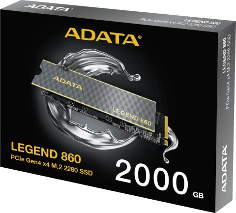 Adata Dysk SSD LEGEND 860 2TB PCIe 4x4 6000/5000 MB/s M.2 Adata Dysk SSD LEGEND 860 2TB PCIe 4x4 6000/5000 MB/s M.2