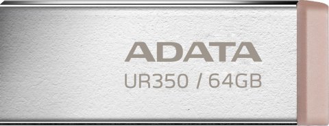 Adata Pendrive UR350 64GB USB3.2 Gen2 Metal brązowy Adata Pendrive UR350 64GB USB3.2 Gen2 Metal brązowy