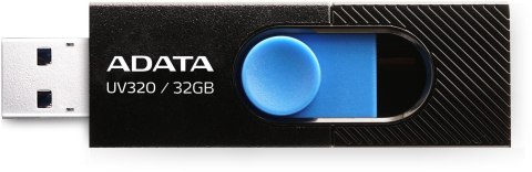 Adata Pendrive UV320 32GB USB 3.2 Gen1 Czarno-niebieski Adata Pendrive UV320 32GB USB 3.2 Gen1 Czarno-niebieski