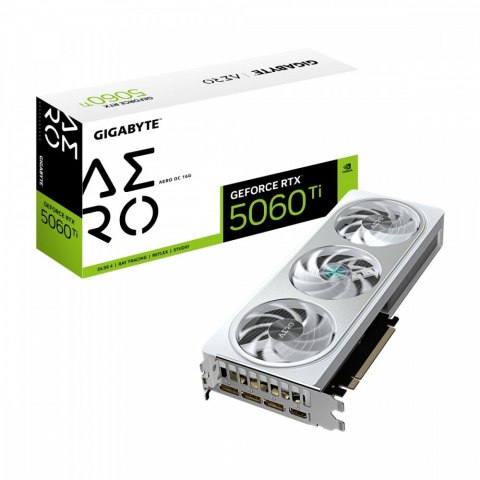 Karta graficzna GeForce RTX 5060 Ti AERO OC 16G 128BIT GDDR7 HDMI/3DP Karta graficzna GeForce RTX 5060 Ti AERO OC 16G 128BIT GDDR7 HDMI/3DP