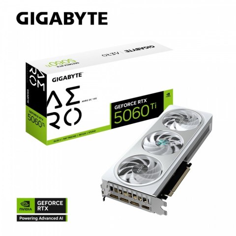 Karta graficzna GeForce RTX 5060 Ti AERO OC 16G 128BIT GDDR7 HDMI/3DP Karta graficzna GeForce RTX 5060 Ti AERO OC 16G 128BIT GDDR7 HDMI/3DP