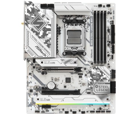 Płyta główna B650 STEEL LEGEND WIFI AM5 4DDR5 HDMI/DP M.2 ATX Płyta główna B650 STEEL LEGEND WIFI AM5 4DDR5 HDMI/DP M.2 ATX