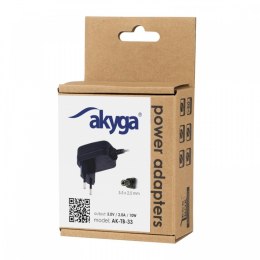 Zasilacz 5V/2A 10W AKYGA AK-TB-33 5.5X2.5MM Sieciowy uniwersalny