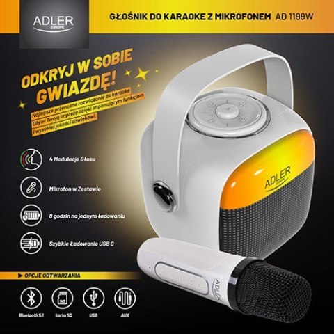 Głośnik karaoke AD1199W Głośnik karaoke AD1199W