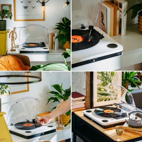 Gramofon AD1914 Biały USB Bluetooth Gramofon AD1914 Biały USB Bluetooth