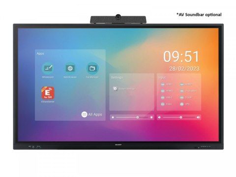 Monitor PN-LC752 75 cali UHD 350cd/m2 20 touch points Monitor PN-LC752 75 cali UHD 350cd/m2 20 touch points