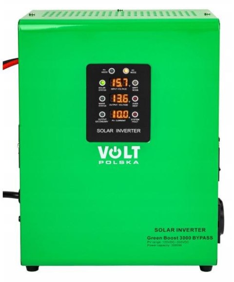 Przetwornica solarna VOLT POLSKA GREEN BOOST MPPT 3000 (120-350VDC) BYPASS Przetwornica solarna VOLT POLSKA GREEN BOOST MPPT 3000 (120-350VDC) BYPASS
