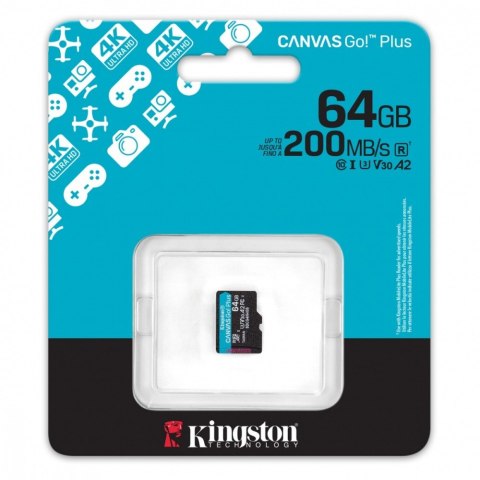 Karta pamięci microSD 64GB Canvas Go! Plus 200MB/s A2 U3 V30 Karta pamięci microSD 64GB Canvas Go! Plus 200MB/s A2 U3 V30