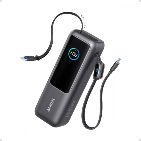 Powerbank ZOLO 25000mAh 165W wbudowany kabel USB-C szary Powerbank ZOLO 25000mAh 165W wbudowany kabel USB-C szary
