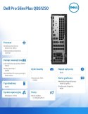 Komputer Dell Pro Slim Plus QBS1250 W11Pro U5 235/16GB/512GB/Integrated/WLAN + BT/Wireless Kb & Mouse/260W/3YPS