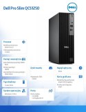 Komputer Dell Pro Slim QCS1250 W11Pro i7-14700/8GB/512GB SSD/Integrated/Kb/Mouse/3YPS