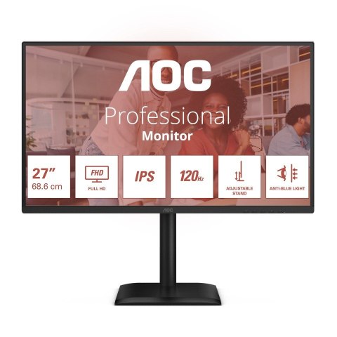 Monitor 27E4U 27 cali IPS 120Hz HDMI DP VGA Pivot Monitor 27E4U 27 cali IPS 120Hz HDMI DP VGA Pivot