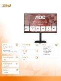 Monitor 27E4U 27 cali IPS 120Hz HDMI DP VGA Pivot