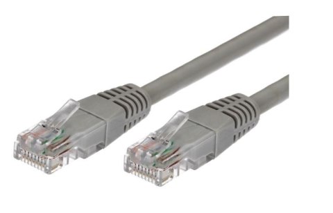 Kabel Patchcord miedziany kat.5e RJ45 UTP 2m. szary - paczka 10 sztuk Kabel Patchcord miedziany kat.5e RJ45 UTP 2m. szary - paczka 10 sztuk