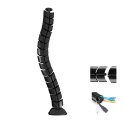 Organizator maskownica kabli do biurka MC-768 B czarna