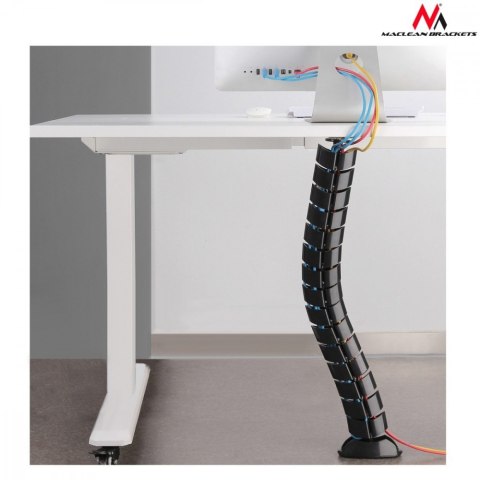 Organizator maskownica kabli do biurka MC-768 B czarna Organizator maskownica kabli do biurka MC-768 B czarna