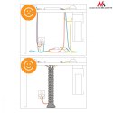 Organizator maskownica kabli do biurka MC-768 B czarna