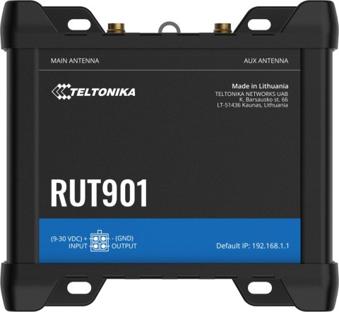 Teltonika RUT901 router przemysłowy 4G / LTE (RUT901000000) Teltonika RUT901 router przemysłowy 4G / LTE (RUT901000000)