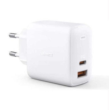 PA-B3 White Omnia GaN ładowarka sieciowa 2xUSB Power Delivery (1xUSB A+1xUSB C) 65W 5.4A PA-B3 White Omnia GaN ładowarka sieciowa 2xUSB Power Delivery (1xUSB A+1xUSB C) 65W 5.4A