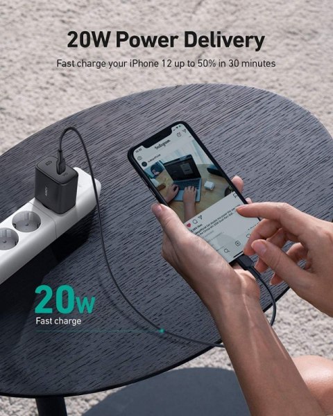 PA-F1S Swift ładowarka sieciowa 1xUSB C Power Delivery 3.0 20W 3A PA-F1S Swift ładowarka sieciowa 1xUSB C Power Delivery 3.0 20W 3A
