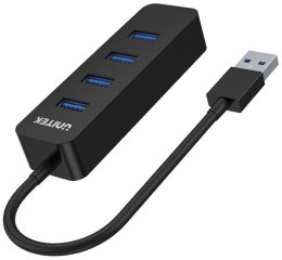 Hub USB Unitek H1117A, 4 porty, USB-C, USB 3.1, aktywny, 10W