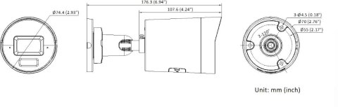 Kamera IP Hikvision DS-2CD2067G3-LI2UY/SL 2.8mm BLACK PL