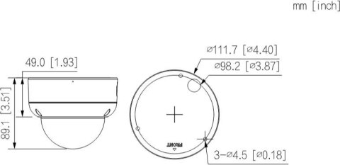 Kamera IP Dahua IPC-HDBW3649E-AS-IL-0280B