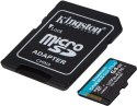 Karta pamięci microSD 64GB Kingston CanvasGo! Plus 200MB/s A2 U3 V30 + adapter