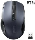 Mysz optyczna Ugreen MU006 bezprzewodowa USB 2.4GHz / Bluetooth 5.0 4000 DPI - czarna