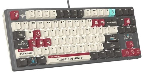 Klawiatura mechaniczna A4TECH BLOODY S87 Pixels Red USB (BLMS RED Plus Switches)