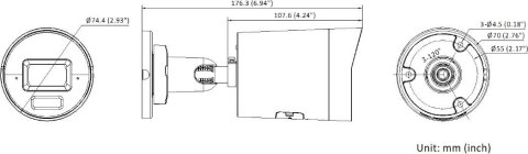 Kamera IP Hikvision DS-2CD2083G2-LI2U/SL 2.8mm BLACK PL