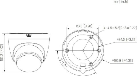 Kamera IP Dahua IPC-HDW1339DA-SW-PV-0360B