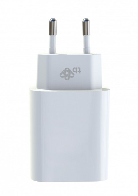 Ładowarka sieciowa 2x3A USB C + USB A Power Delivery biała Ładowarka sieciowa 2x3A USB C + USB A Power Delivery biała
