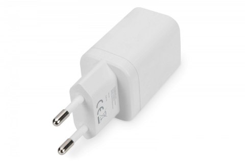 Ładowarka sieciowa zasilacz 1x USB-A 12W 1x USB-C 18W PD 3.0 max. 30W Biała Ładowarka sieciowa zasilacz 1x USB-A 12W 1x USB-C 18W PD 3.0 max. 30W Biała